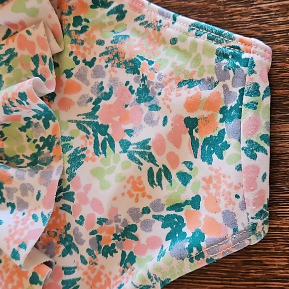 Tucker and Tate Floral Long Sleeve Two-Piece Rashguard Swimsuit, Size 6 Months - Picture 5 of 10